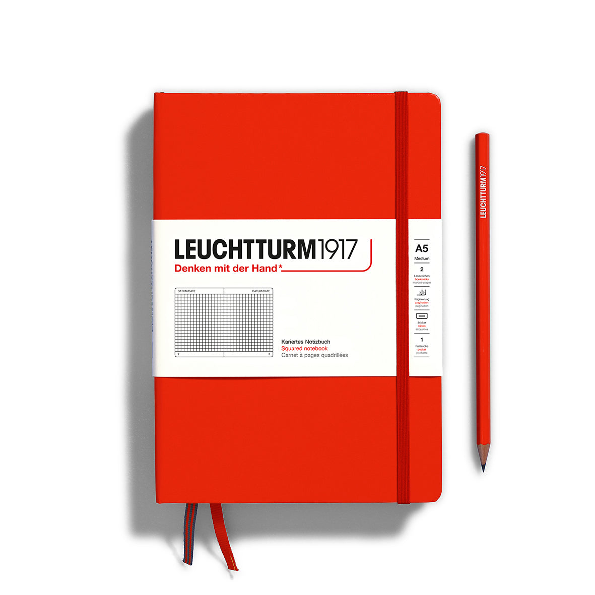 Leuchtturm A5 Hardcover Notebook - Squared