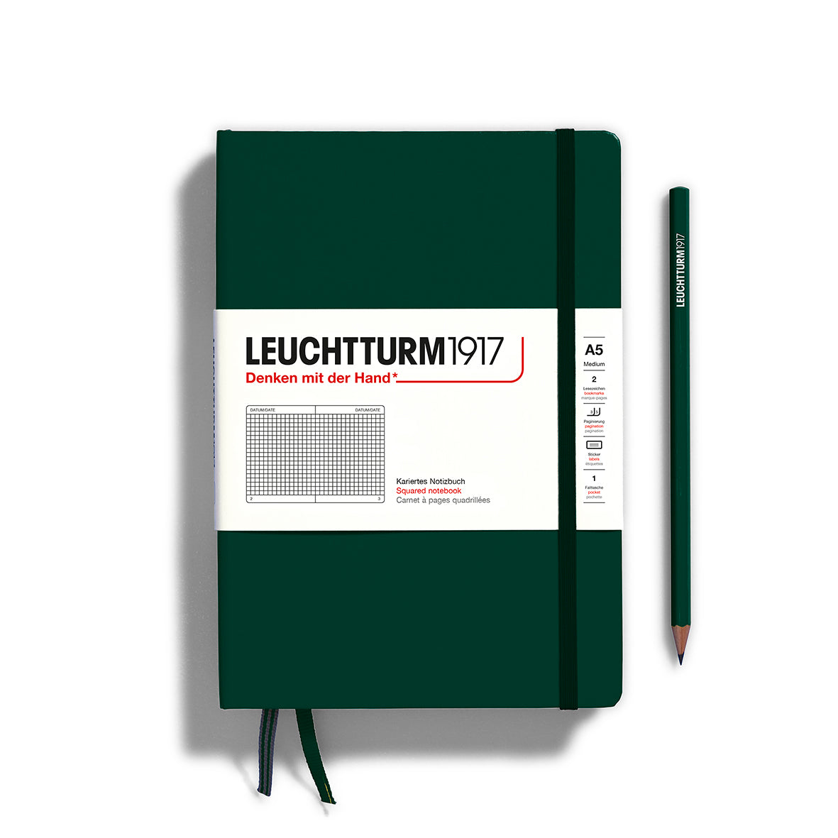 Leuchtturm A5 Hardcover Notebook - Squared