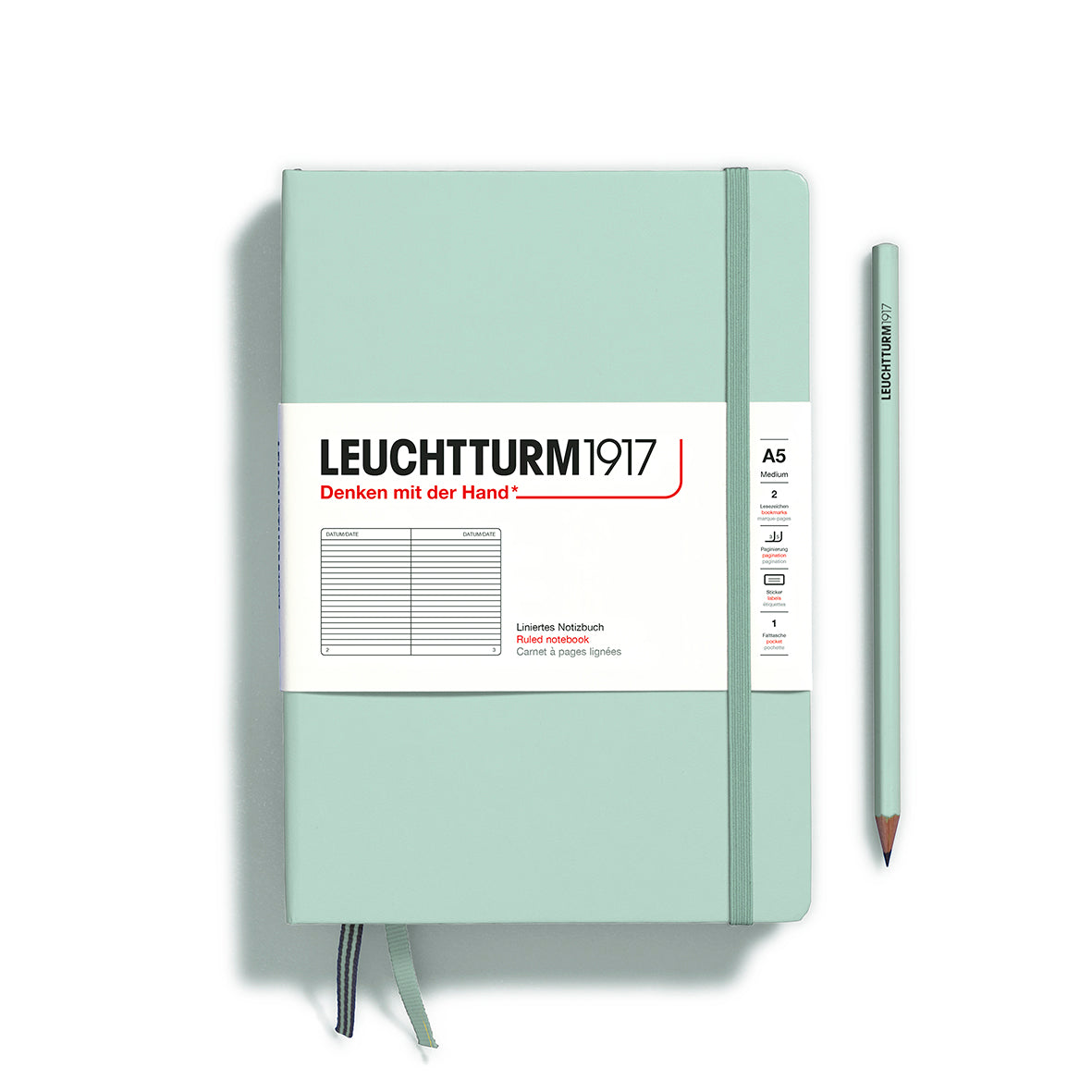 Leuchtturm A5 Hardcover Notebook - Ruled