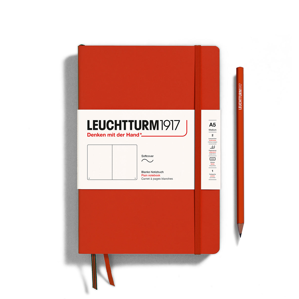 Leuchtturm A5 Softcover Notebook - Plain