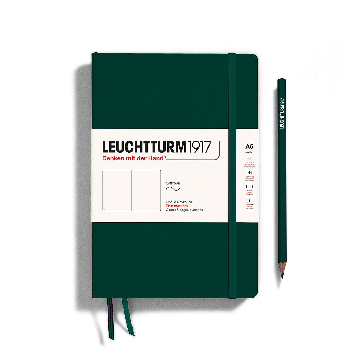 Leuchtturm A5 Softcover Notebook - Plain