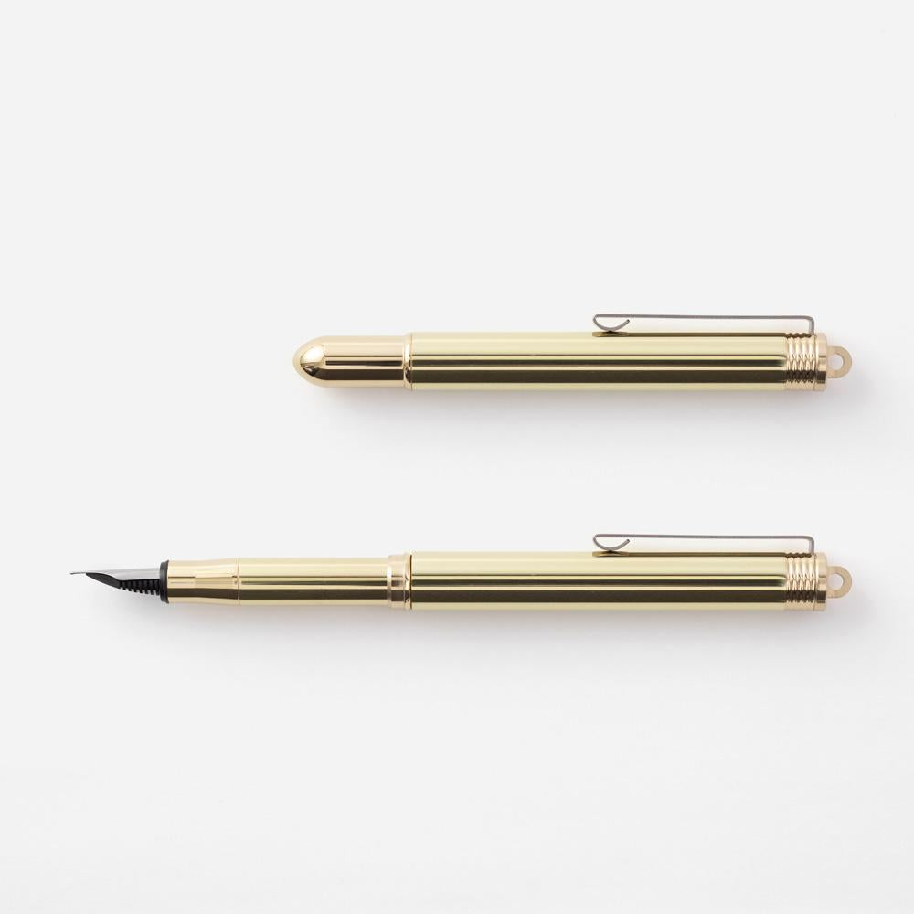 Traveler's Brass Fountain Pen | Atlas Stationers.