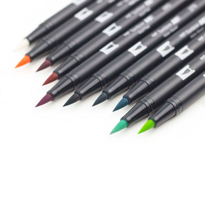 Tombow Dual Brush Marker - Tropical Palette | Atlas Stationers.