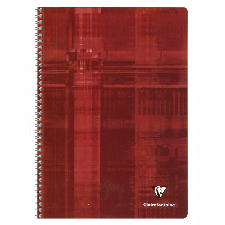 Clairefontaine Wirebound Notebook - Ruled w/margin 50 sheets - 8 1/4 x 11 3/4 - Assorted | Atlas Stationers.