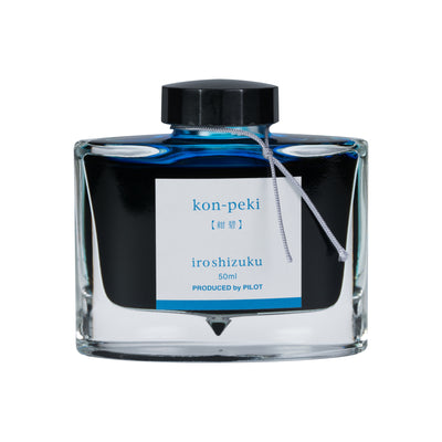 Pilot Iroshizuku Kon-peki 50ml Bottled Ink | Atlas Stationers.