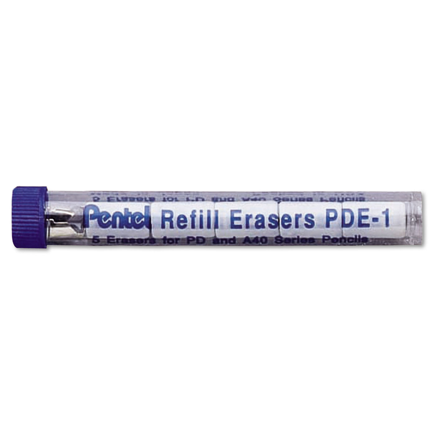 ERASER REFILL FOR PENTEL PD AND A40 MECHANICAL PENCILS, 5/TUBE | Atlas Stationers.