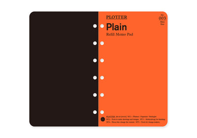 Plotter Refill Memo Pad - Plain - Mini Size