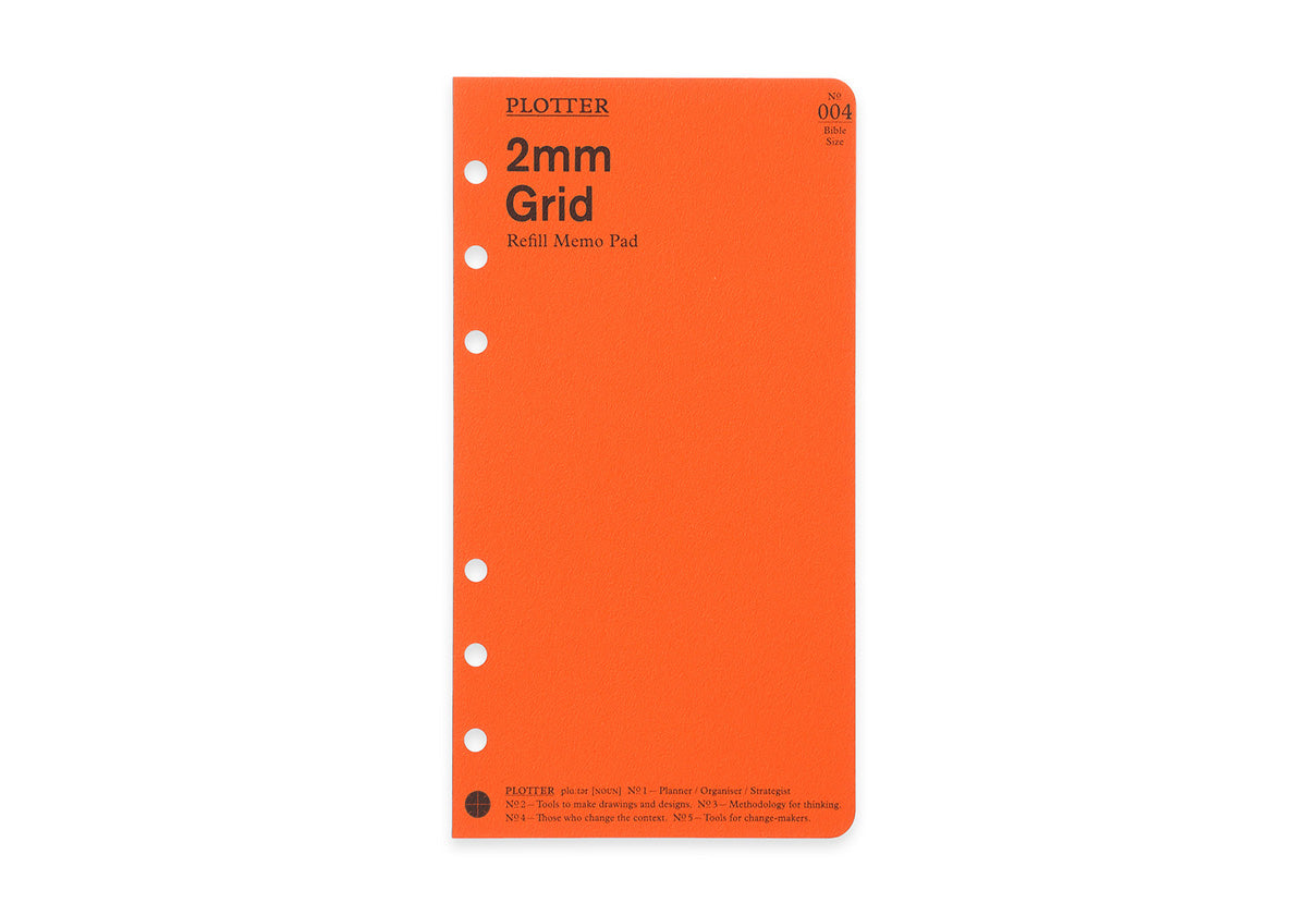 Plotter Refill Memo Pad - Grid - Bible Size