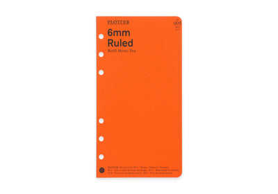 Plotter Refill Memo Pad - Ruled - Bible Size