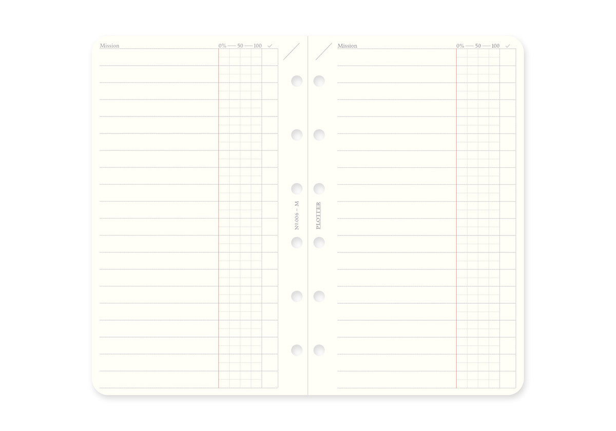 Plotter Refill Memo Pad - To Do List - Mini Size