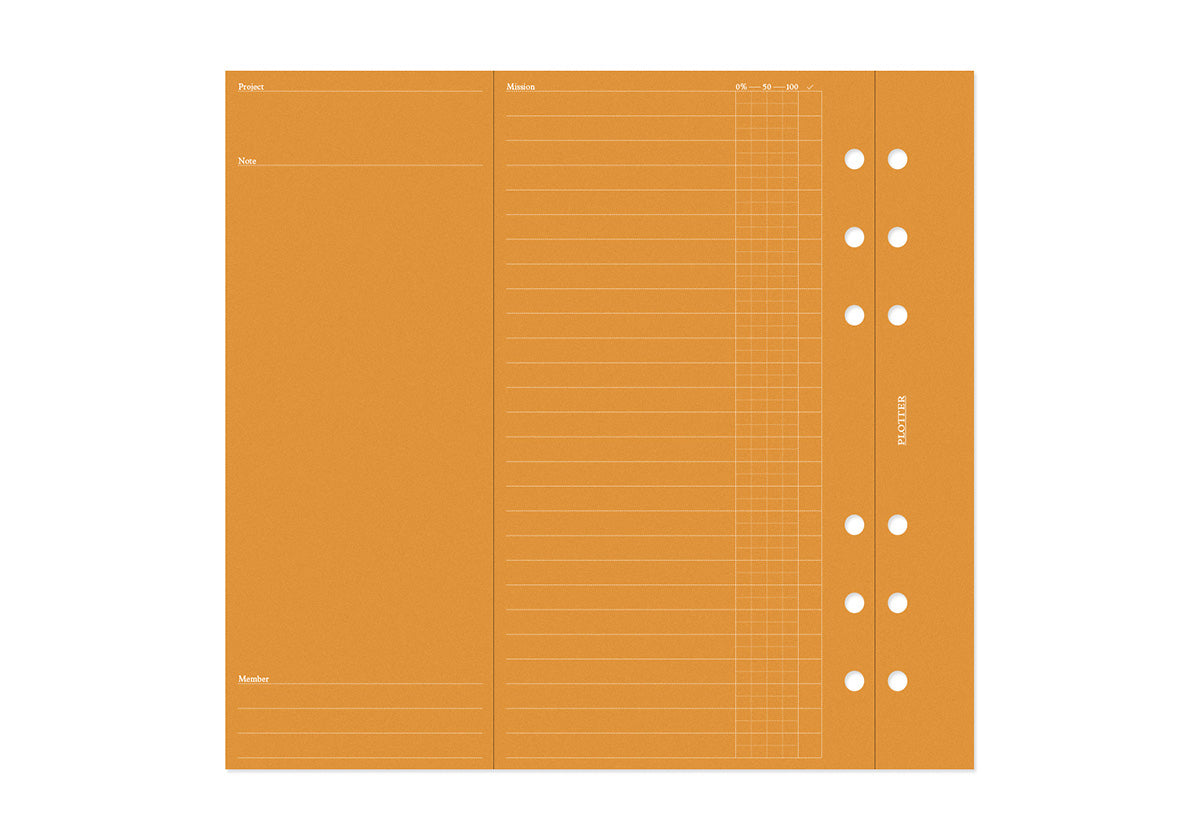 Plotter Refill Memo Pad - Project Manager - Bible Size