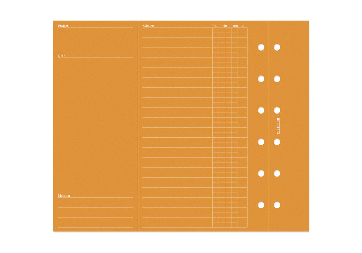 Plotter Refill Memo Pad - Project Manager - Mini Size