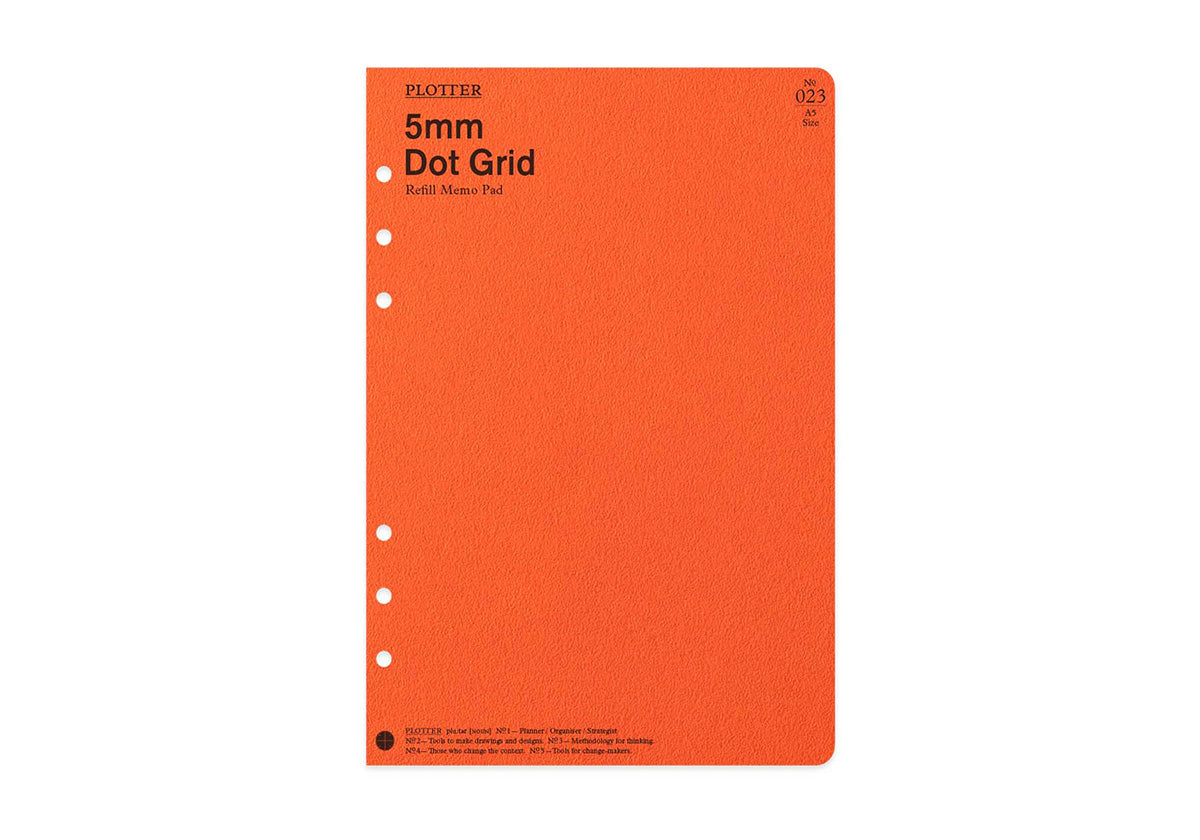 Plotter Refill Memo Pad - Dot Grid - A5 Size