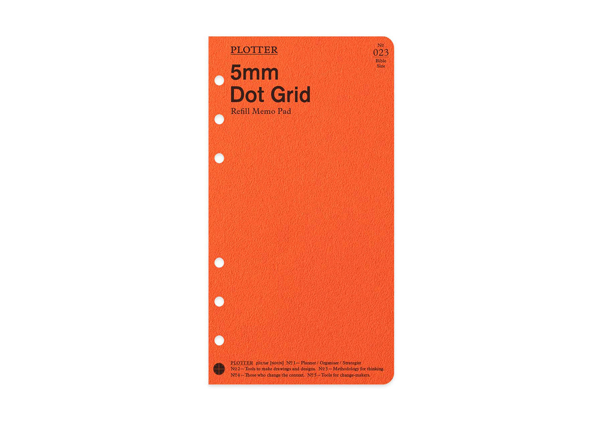 Plotter Refill Memo Pad - Dot Grid - Bible Size