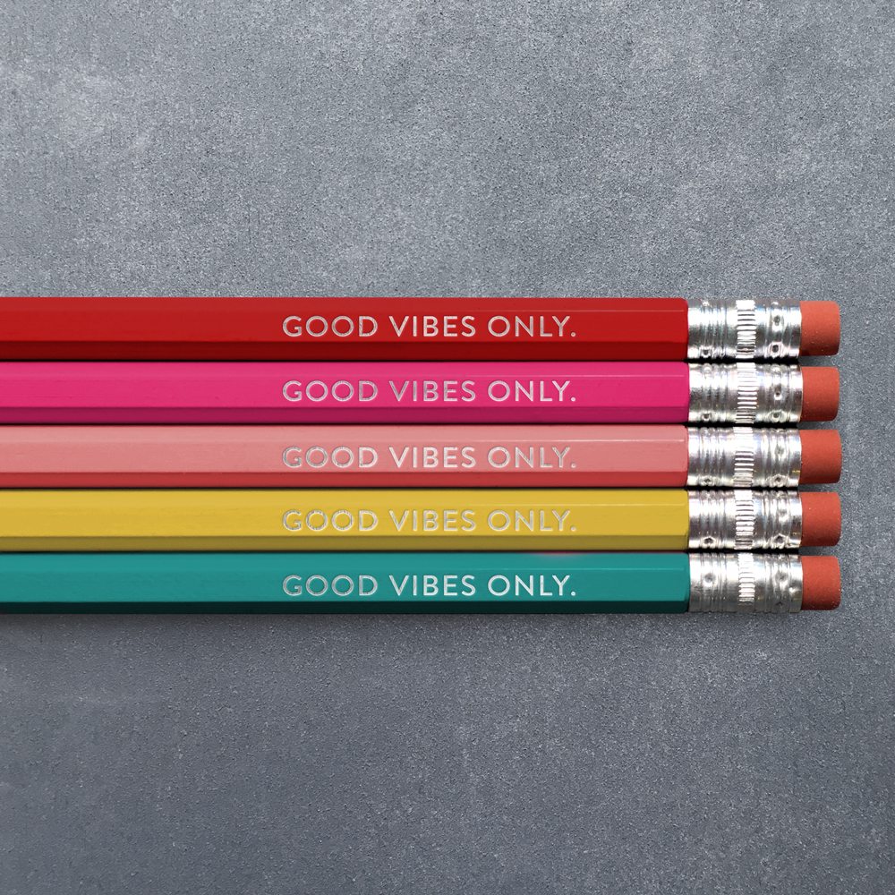 Good Vibes Only - Pencil Pack of 5