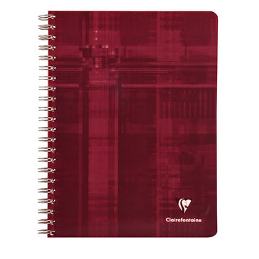 Clairefontaine Wirebound Notebook - Graph w/4 tabs 112 sheets - 8 1/4 x 11 3/4 - Assorted | Atlas Stationers.