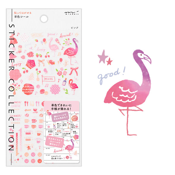 Midori Stickers - Pink | Atlas Stationers.