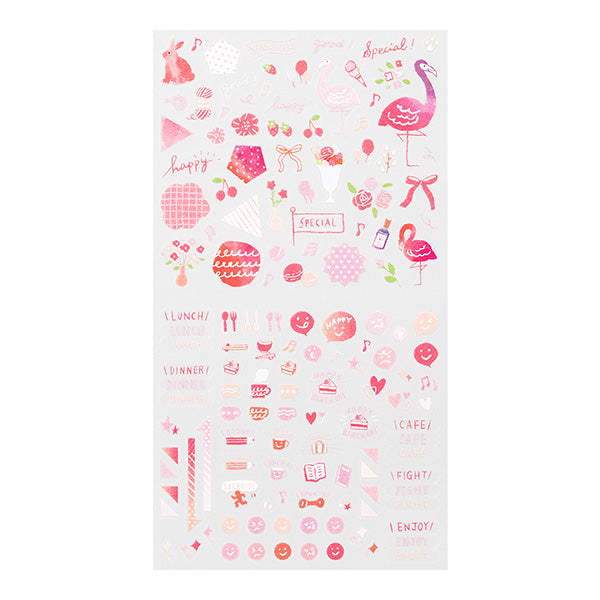 Midori Stickers - Pink | Atlas Stationers.