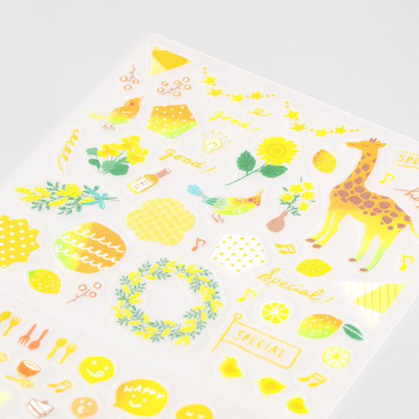 Midori Stickers - Yellow | Atlas Stationers.