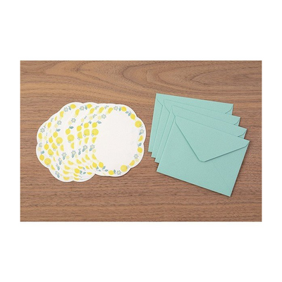 Midori Letterpress Die-Cut Stationery - Lemon | Atlas Stationers.