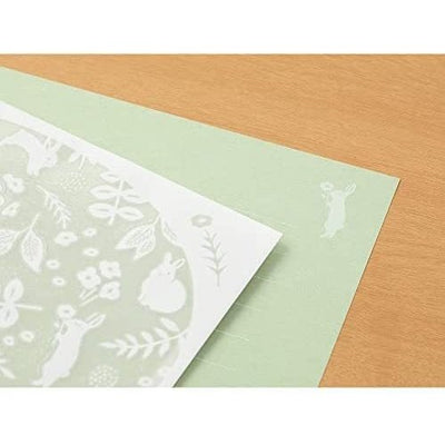 Midori Letterpress Stationery - Rabbit | Atlas Stationers.