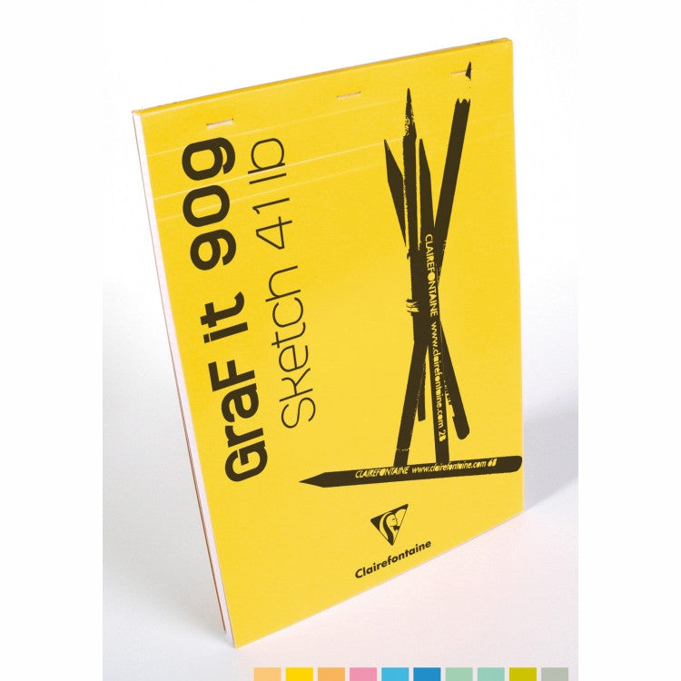 Clairefontaine GraF it Sketch Pads - Blank 80 sheets - 6 x 8 - Assorted | Atlas Stationers.