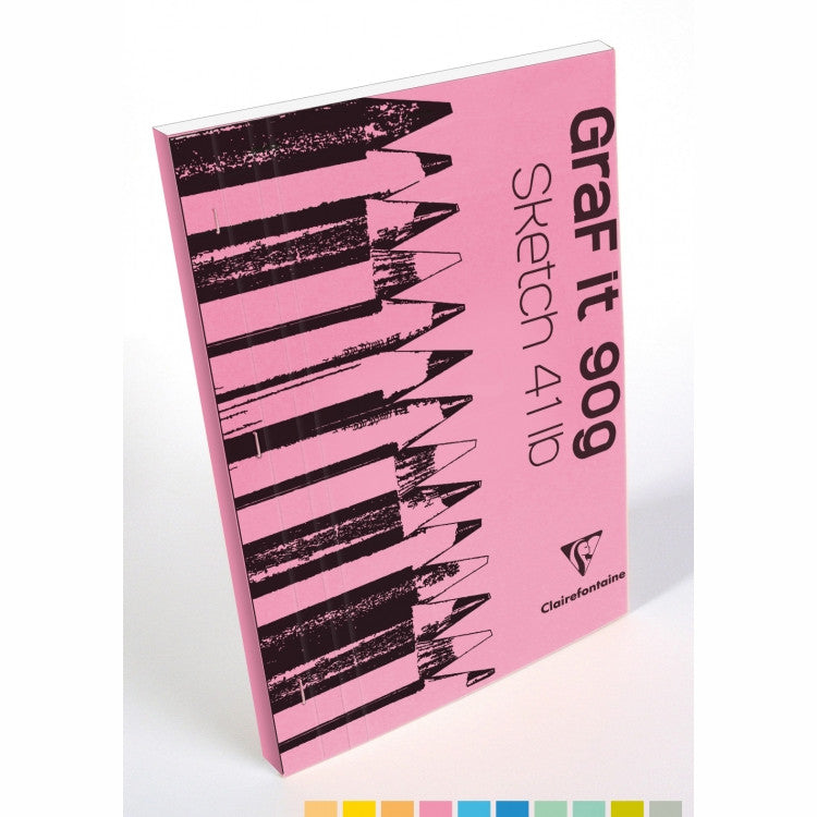 Clairefontaine GraF it Sketch Pads - Blank 80 sheets - 12 x 17 - Assorted | Atlas Stationers.