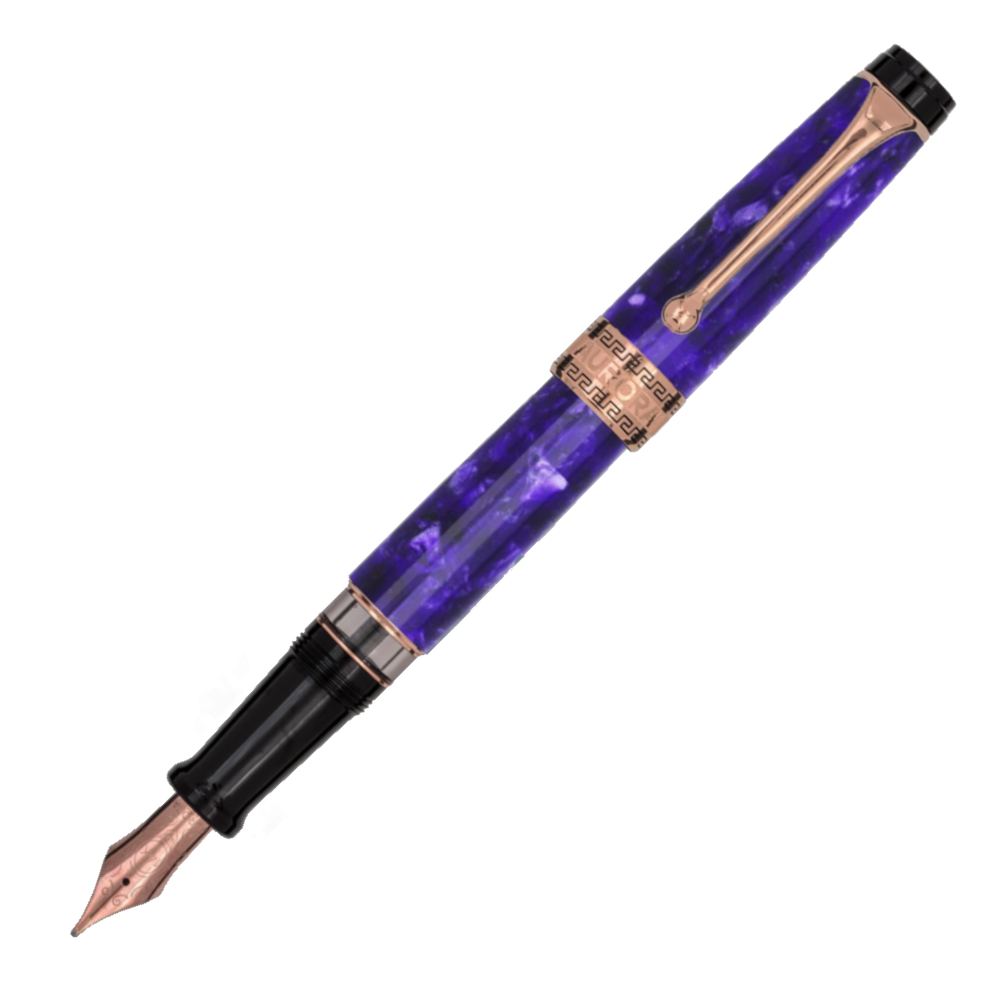 Aurora Optima Auroloide Fountain Pen - Viola | Atlas Stationers.