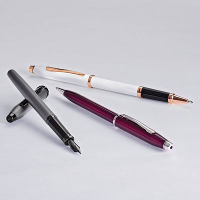 Cross Century II Rollerball Pen - Pearlescent White Lacquer | Atlas Stationers.