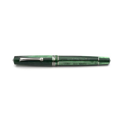 Leonardo Momento Zero Fountain Pen - Alga w/ Silver Trim | Atlas Stationers.