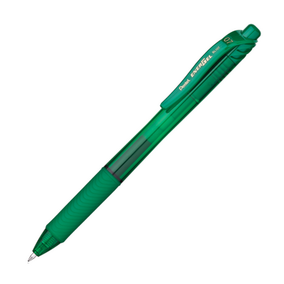 Pentel EnerGel-X Retractable Gel Pen - Green | Atlas Stationers.