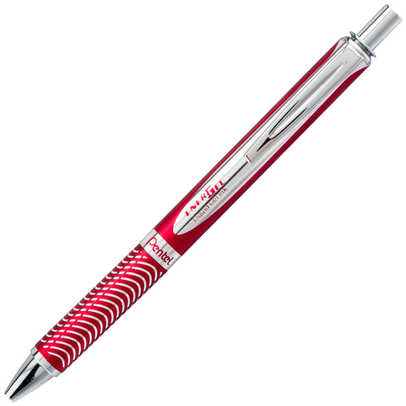 Pentel EnerGel Alloy RT Retractable Gel Pen - Red | Atlas Stationers.