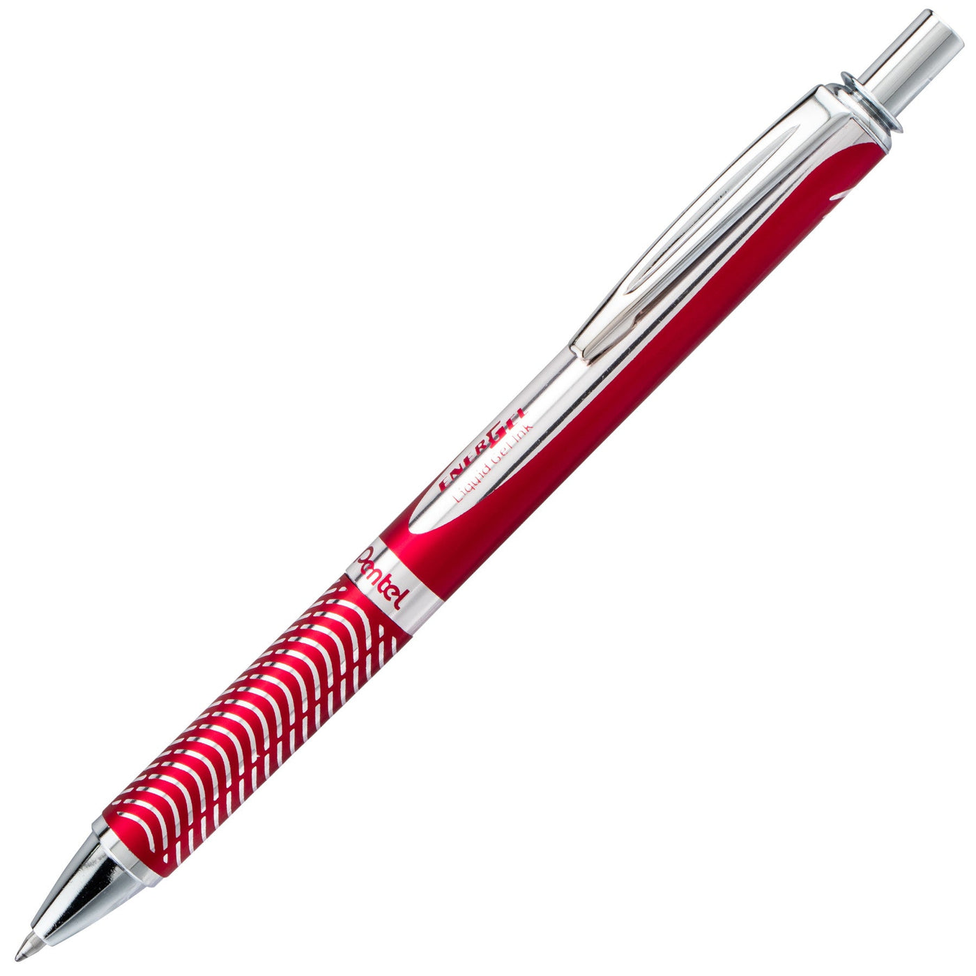 Pentel EnerGel Alloy RT Retractable Gel Pen - Red | Atlas Stationers.