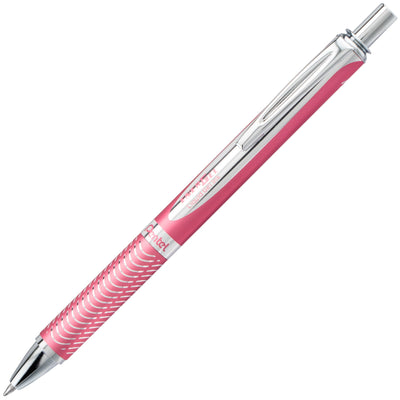 Pentel EnerGel Alloy RT Retractable Gel Pen - Pink | Atlas Stationers.