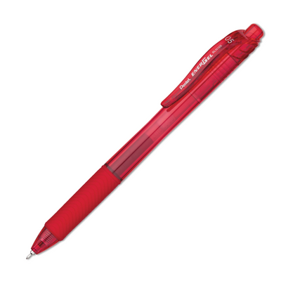 Pentel ENERGEL-X RETRACTABLE Niddle Tip GEL PEN - Red | Atlas Stationers.