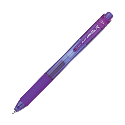 Pentel ENERGEL-X RETRACTABLE Niddle Tip GEL PEN - Violet | Atlas Stationers.