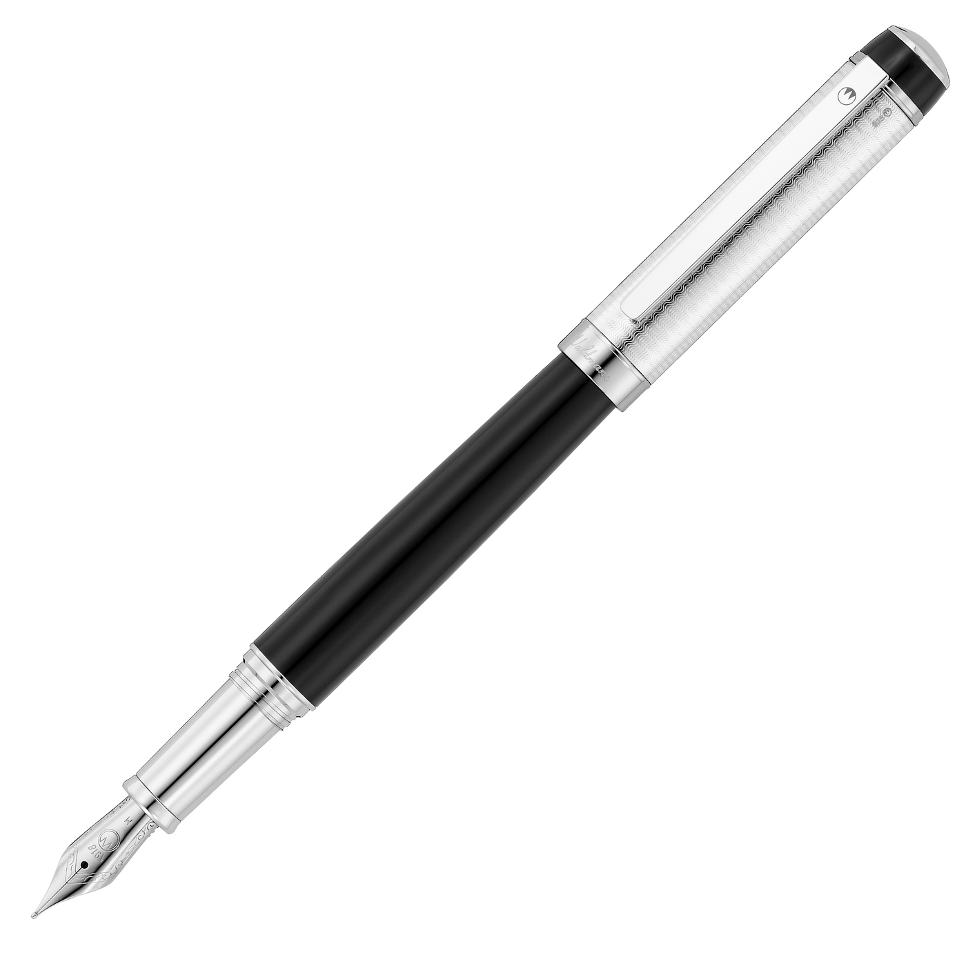 Waldmann Grandeur Fountain Pen - Black | Atlas Stationers.