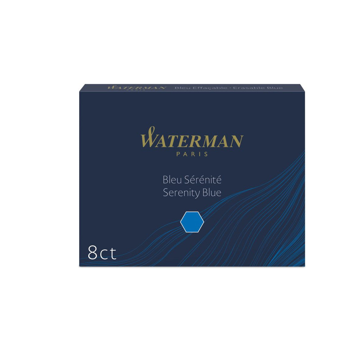 Waterman Fountain Pen Ink Cartridges - Serenity Blue | Atlas Stationers.