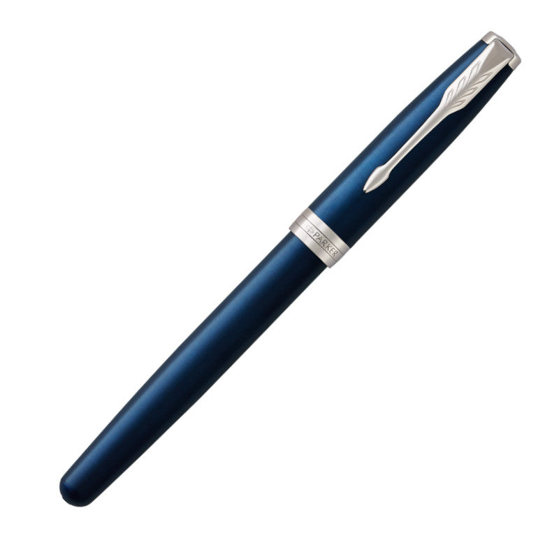 Parker Sonnet Fountain Pen - Laquered Blue with Chrome | Atlas Stationers.