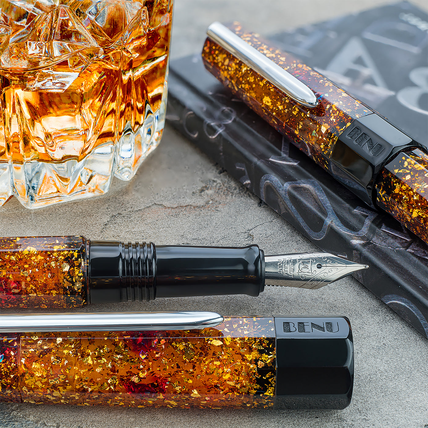 Benu Euphoria Fountain Pen - Bourbon | Atlas Stationers.