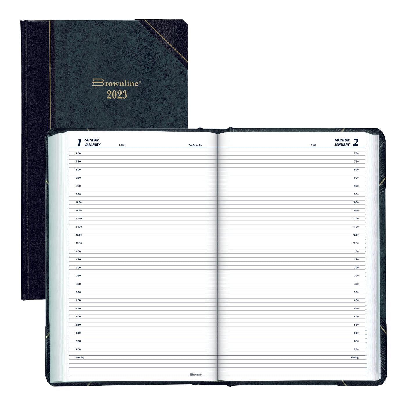 Brownline Daily Planner - 8" x 13 3/8" | Atlas Stationers.