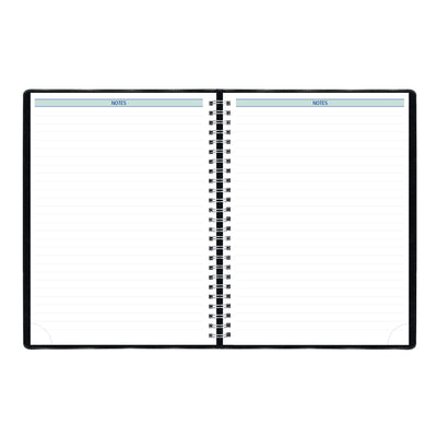 Timanager Weekly Planner - Black - 7 5/8" x 10 1/4" - Black Cover | Atlas Stationers.