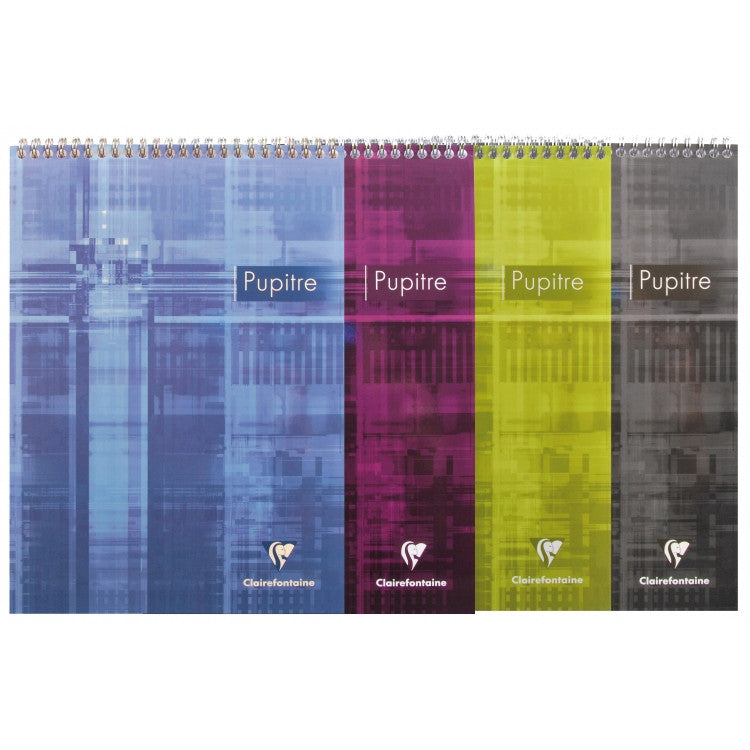 Clairefontaine Wirebound Notepad - Graph 80 sheets - 8 1/2 x 11 3/4 - Assorted | Atlas Stationers.