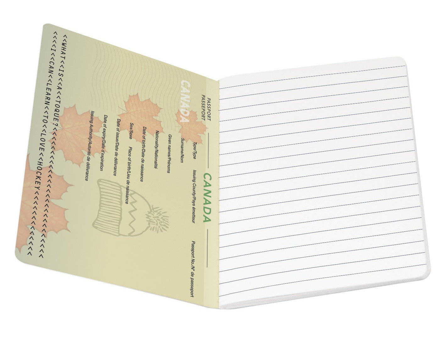 Canada Passport Notebook | Atlas Stationers.