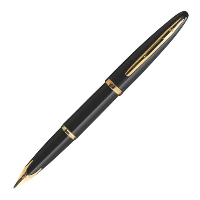 Waterman Carene Fountain Pen - Black Sea w/ Gold Trim | Atlas Stationers.