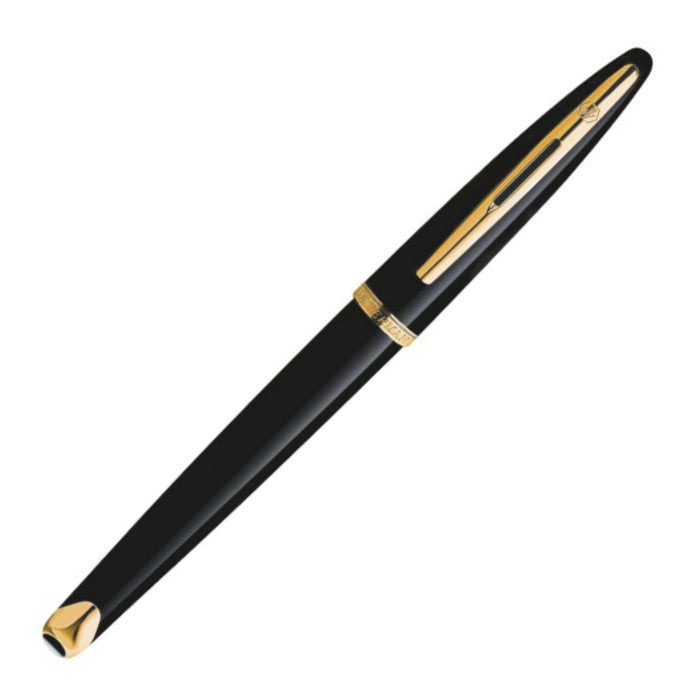 Waterman Carene Fountain Pen - Black Sea w/ Gold Trim | Atlas Stationers.