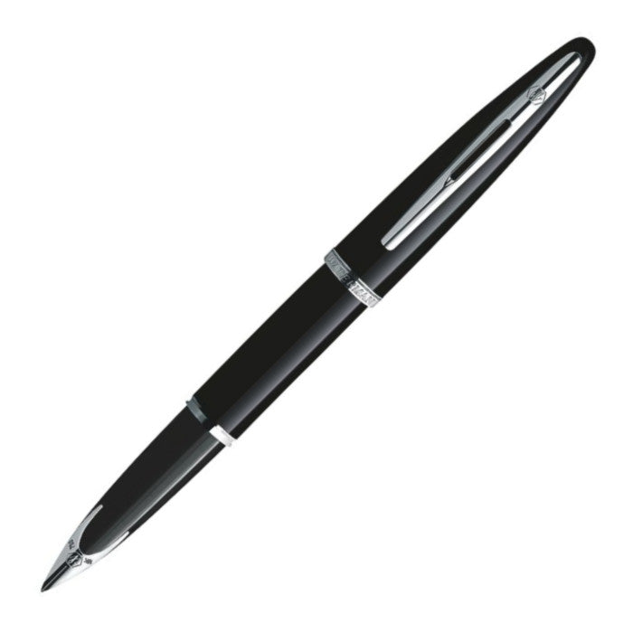 Waterman Carene Fountain Pen - Black Sea w/ Silver Trim | Atlas Stationers.