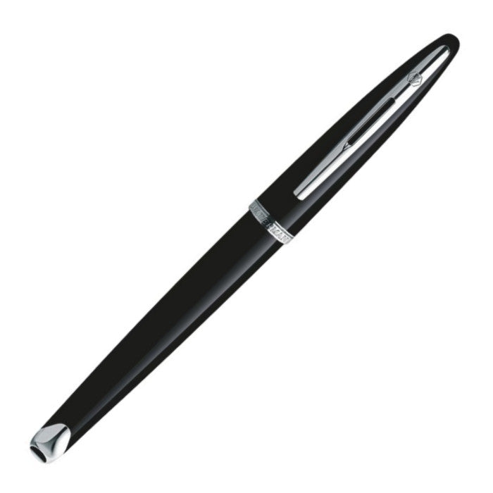 Waterman Carene Fountain Pen - Black Sea w/ Silver Trim | Atlas Stationers.