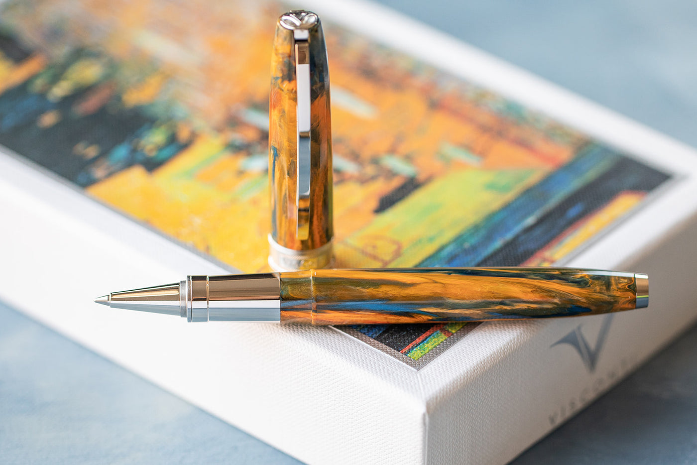 Visconti Van Gogh Rollerball Pen - Cafe Terrace at Night | Atlas Stationers.