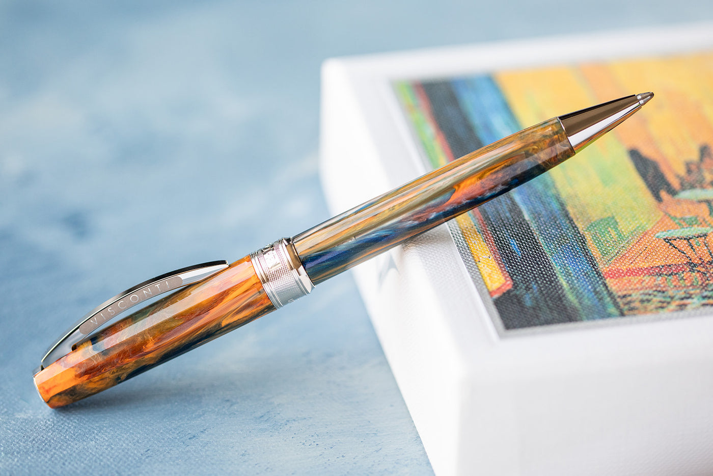 Visconti Van Gogh Ballpoint Pen - Cafe Terrace at Night | Atlas Stationers.